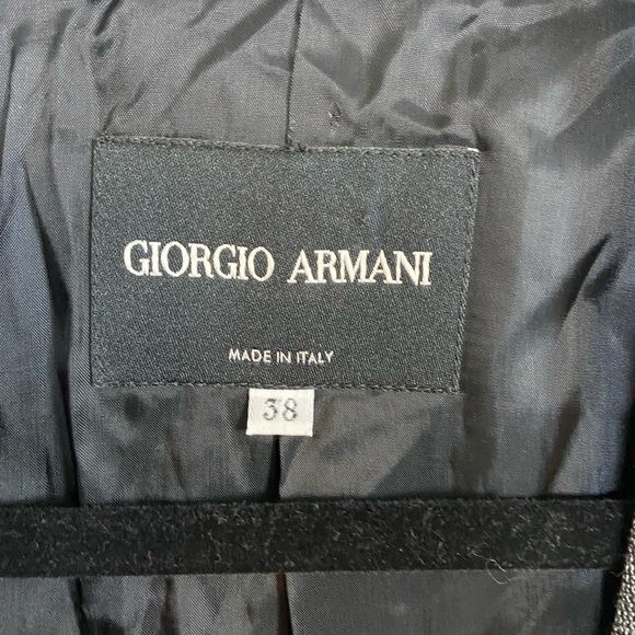 Giorgio Armani grey black designer blazer  Sz 38 - Picture 7 of 13